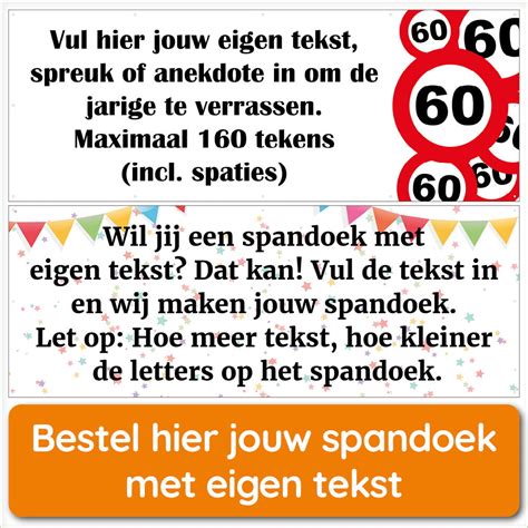 spandoek teksten|De 100 Beste 60 Jaar Spreuken & Teksten 